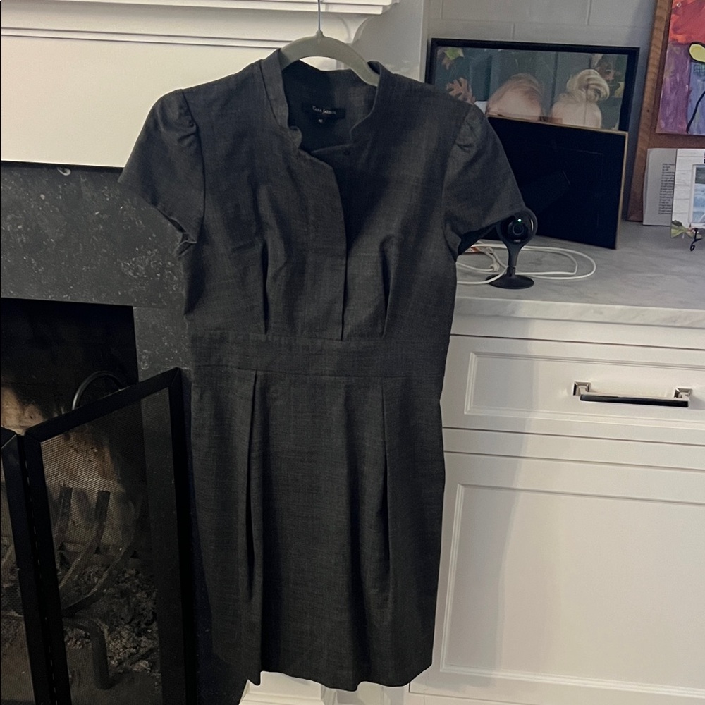 Tara Jarmon Dark Gray Mini Dress
